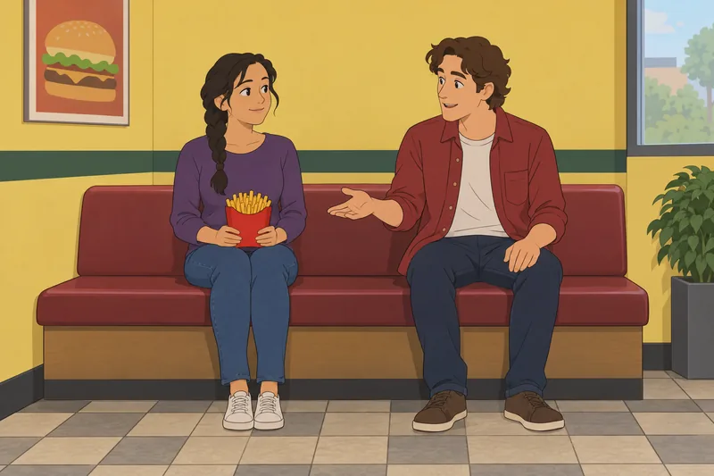 Quiz ¿Qué restaurante: amigos comparten una comida.