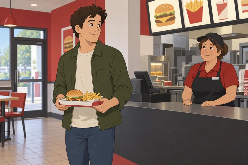 Quiz ¿Qué comida muestra una elección de hamburguesa.
