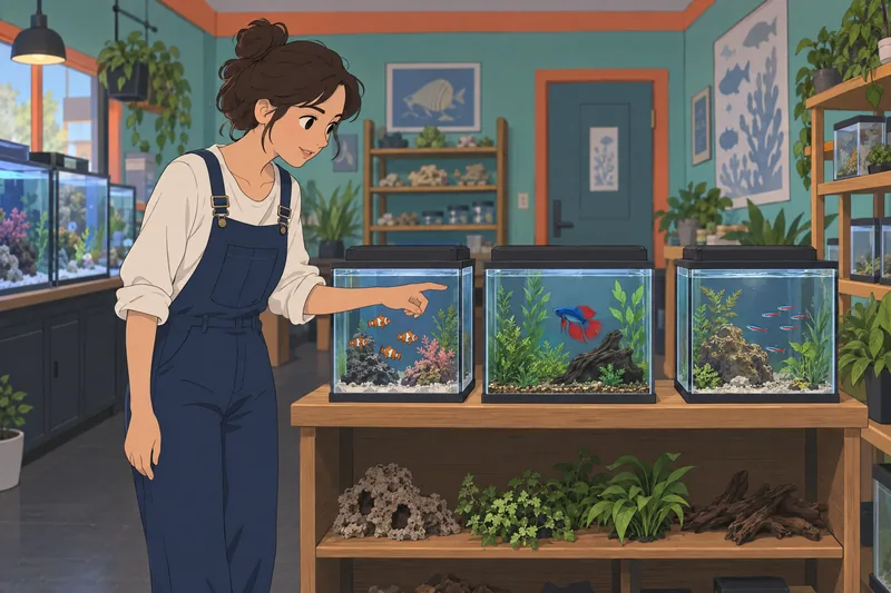 What Fish Am: aquarist chooses a curious fish.