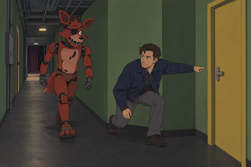 What FNAF Animatronic chooses the backstage corridor?