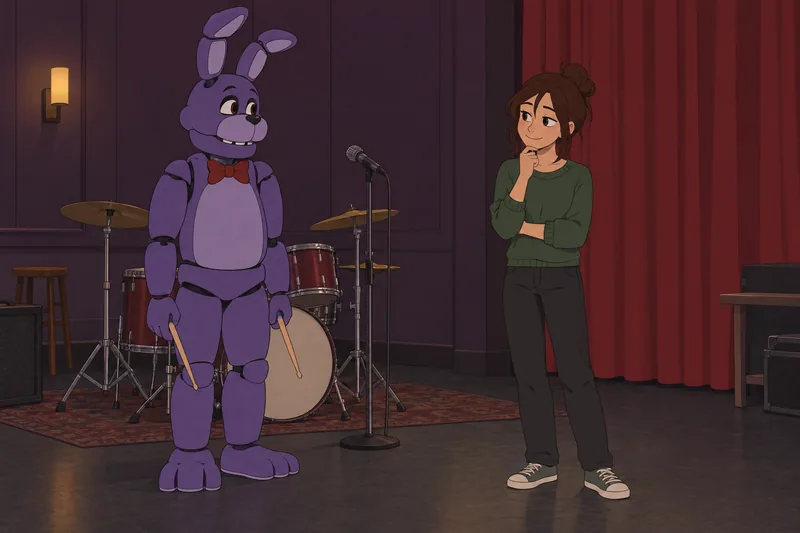 Quiz ¿Qué animatrónico aparece junto al tambor?