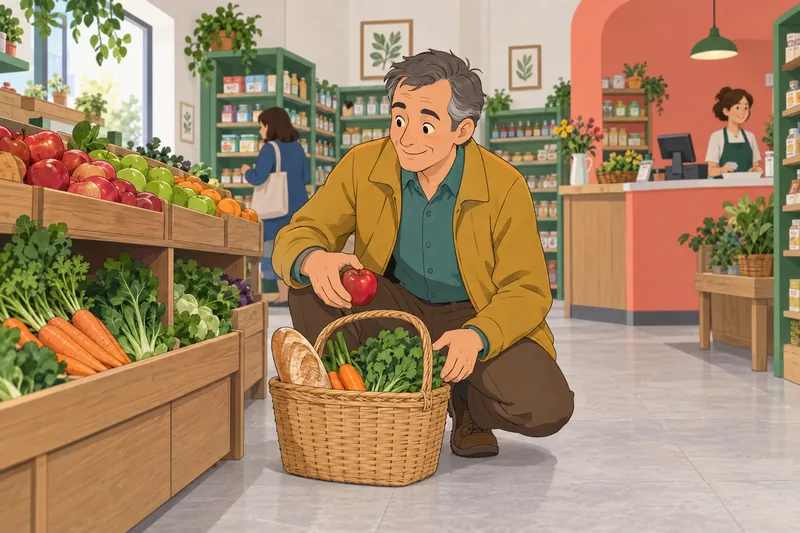 What Food Am appears during a market choice.