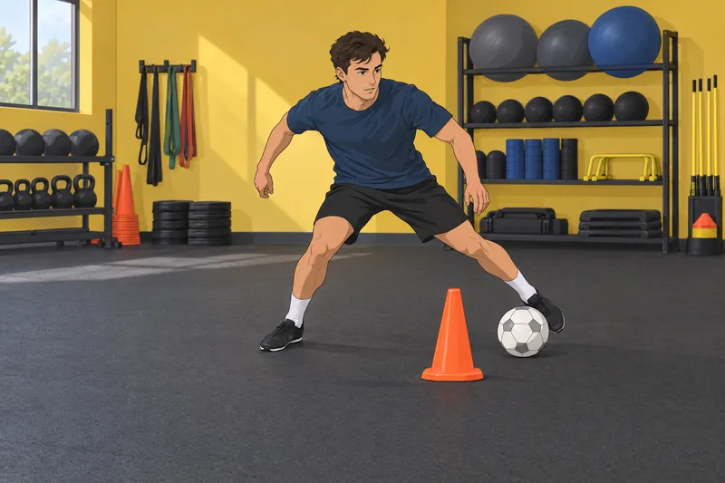 What Football Position follows a midfielder's cone turn.