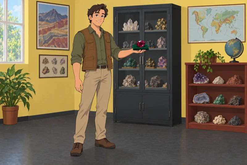 What Gemstone Am — A curator presents a ruby.