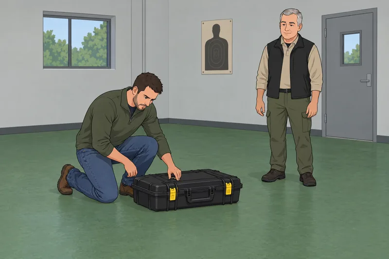 What Gun Should checks a secured travel case.