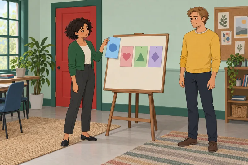 What Guys Do: two adults compare style cards.