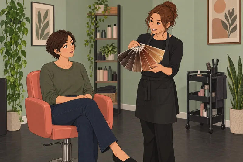 What Hair Color appears in a salon consultation.