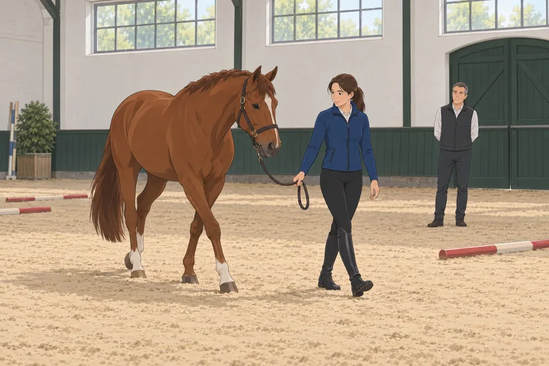 What Horse Breed shapes a calm arena ride.