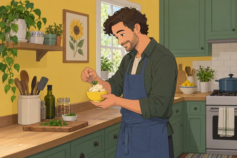 What Ice Cream follows his careful topping ritual.