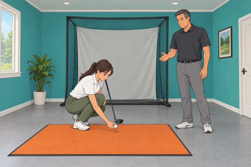 What Irons Should frame this golf-ball setup.
