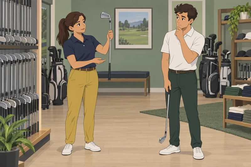 What Irons Should appear in this golf shop.
