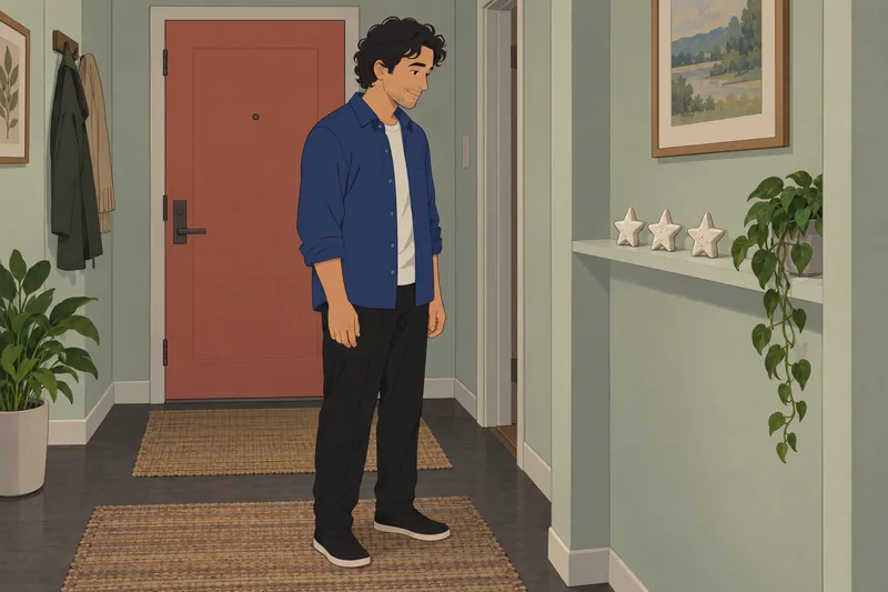 ¿Cuál es mi? Un hombre ordena estrellas.