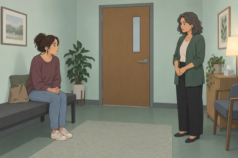 What Is My quiz depicts a clinic pause.