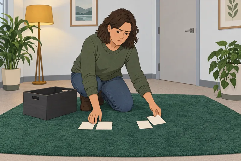 What Is My pattern sorts blank cards.