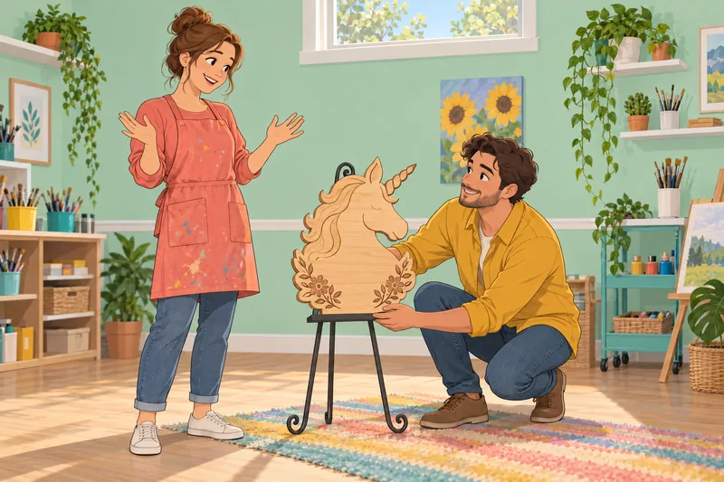 Quiz ¿Cuál es: dos amigas decoran un unicornio.