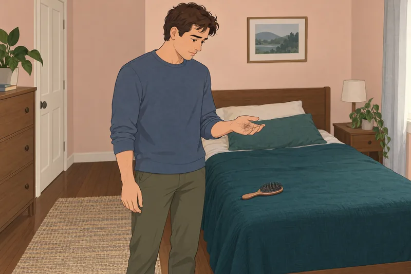 cuestionario ¿Qué le: una adulta observa pelos sueltos.