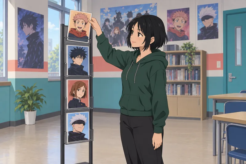 What JJK Character quiz scene shows a choice.