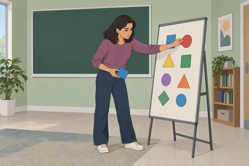 Mindset Type Questionnaire: Woman sorts blank tiles.