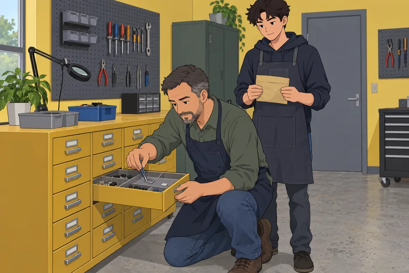 What Kind of clue hides in parts sorting.