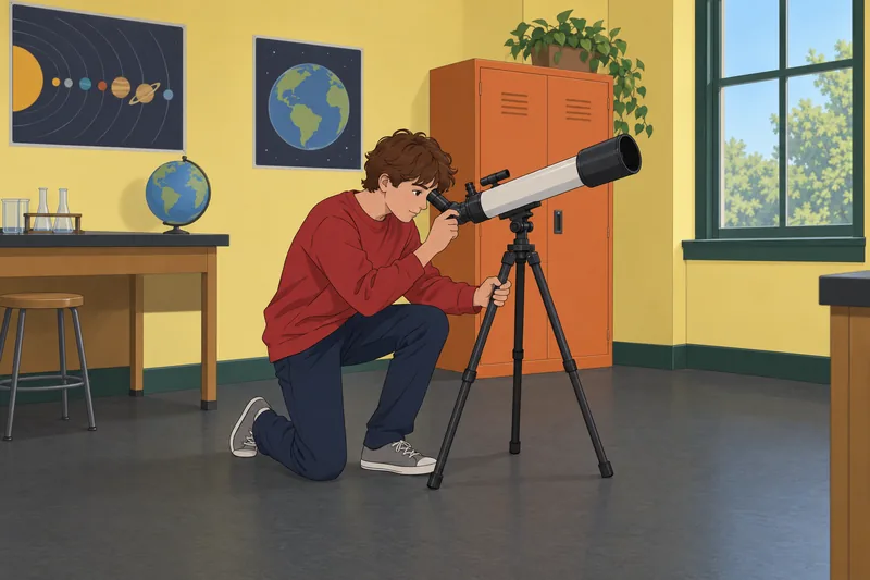 What Kind of teen explores through a telescope.