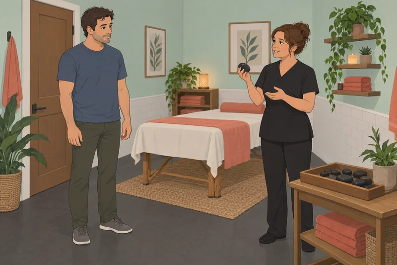 El cuestionario ¿Qué masaje muestra una clínica serena.