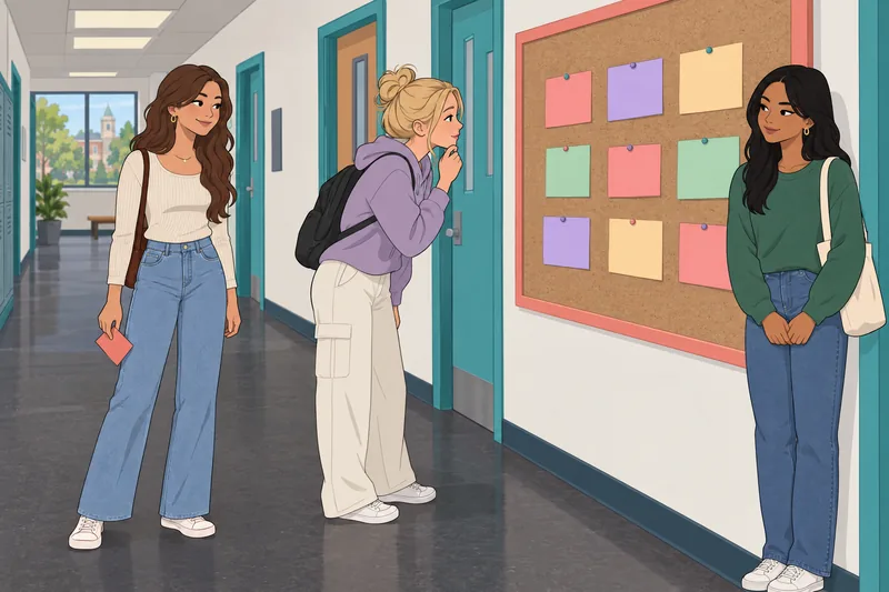 Quiz ¿Qué chica observa una alianza escolar.