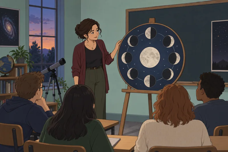 Quiz ¿Qué fase aparece durante una lección lunar.