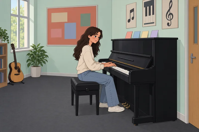 What One Direction fan plays a gentle melody.