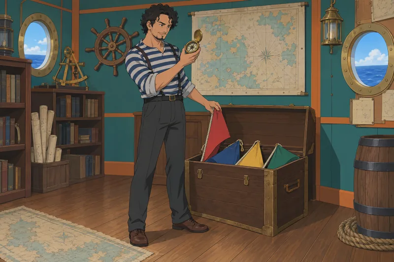 What One Piece affinity appears through a compass.