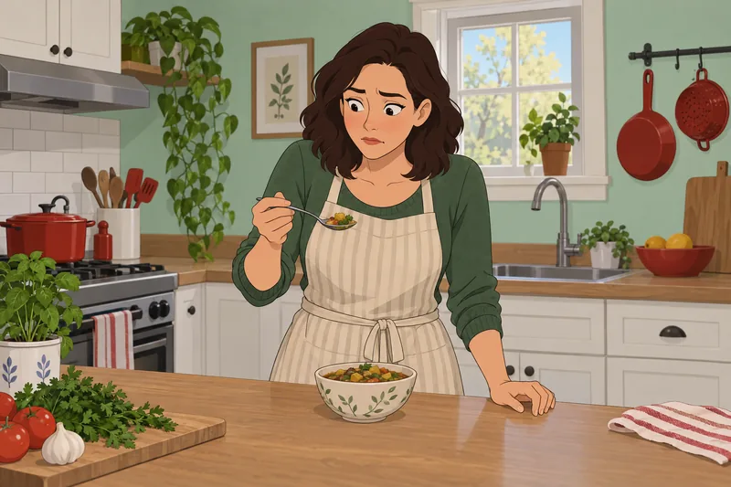 What Percent Picky shows cautious dish inspection.