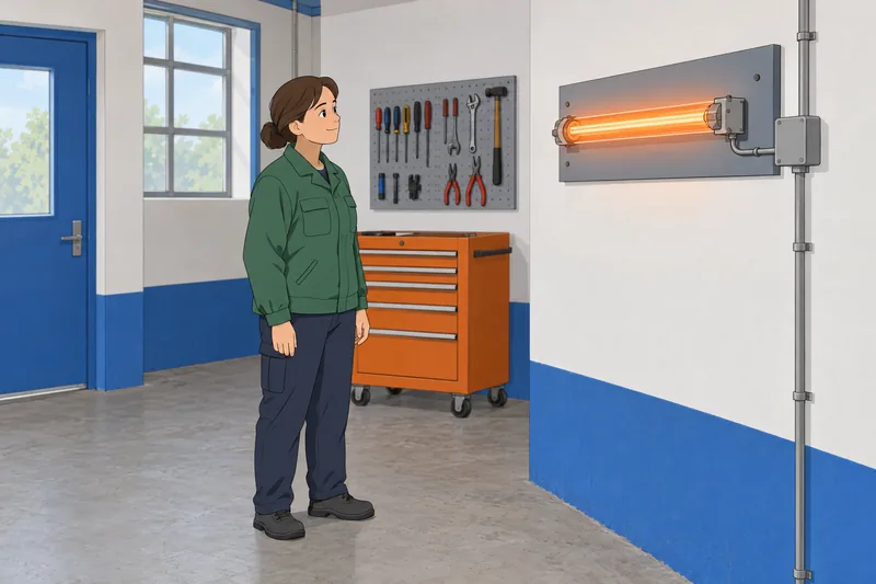 ¿Qué elemento de la lámpara ilumina el taller?