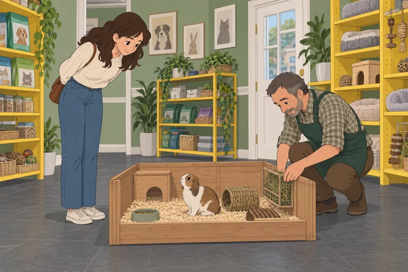 El cuestionario ¿Qué mascota muestra un conejo tranquilo.