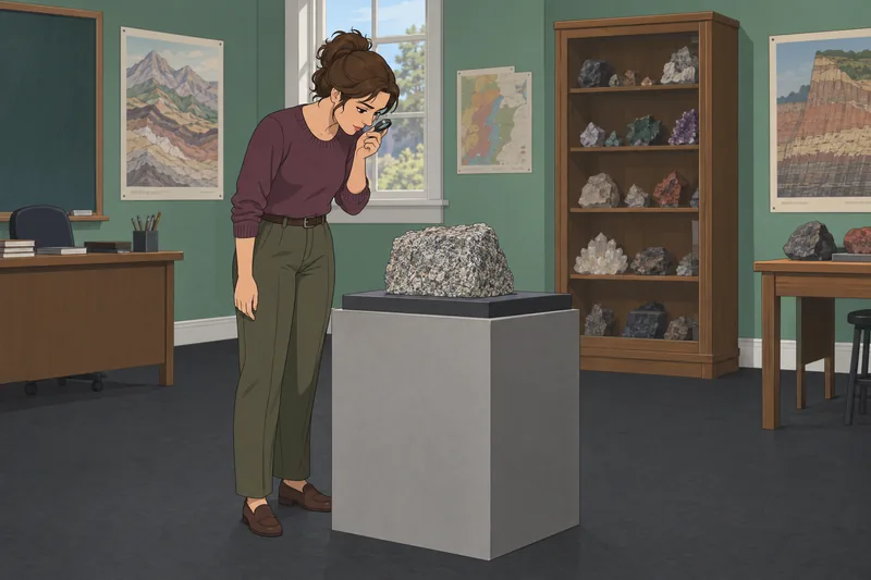 What Rock Am quiz shows a granite specimen.