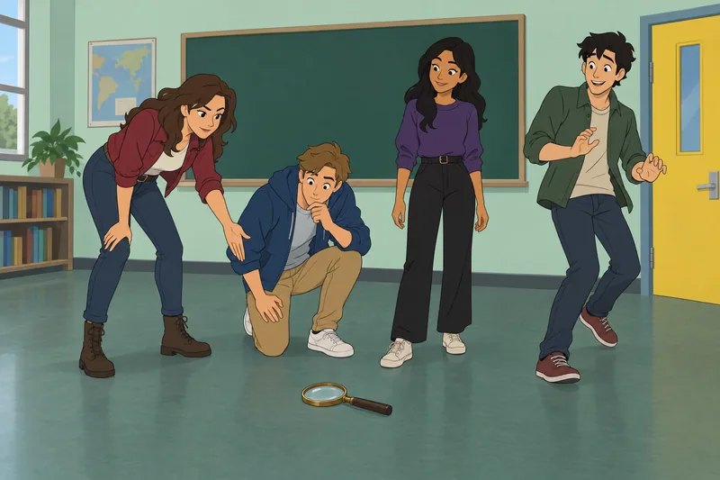 What Scooby-Doo Character: friends investigate a clue.