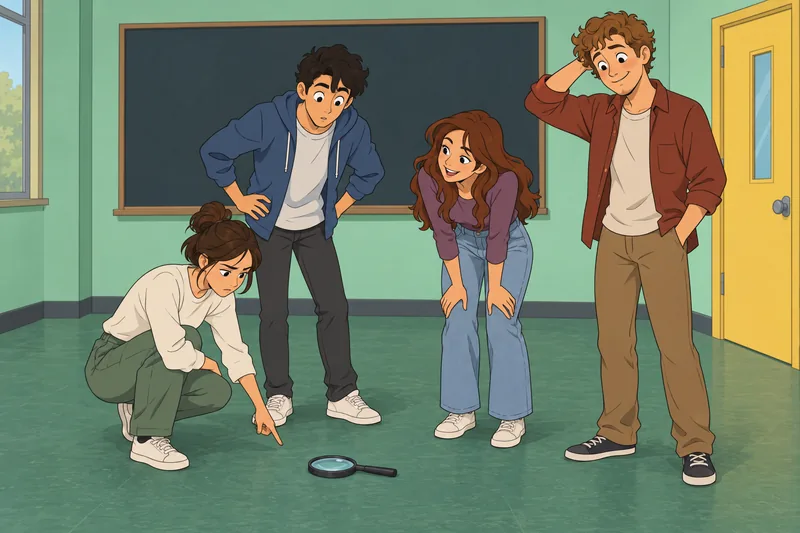 Quiz ¿Qué personaje: amigos investigan una pista.