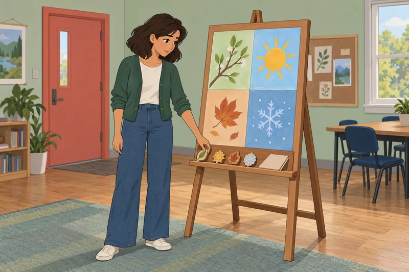 What Season Am I Quiz: four seasons on one table
