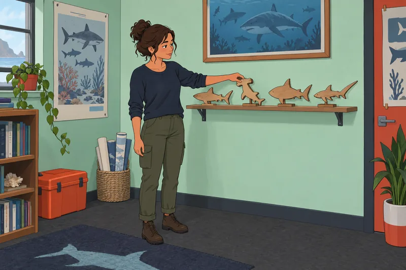 What Shark Am: four shark profiles invite reflection.