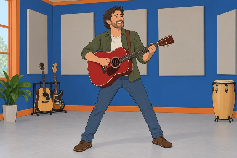 What Singer Am: songwriter performs with guitar.