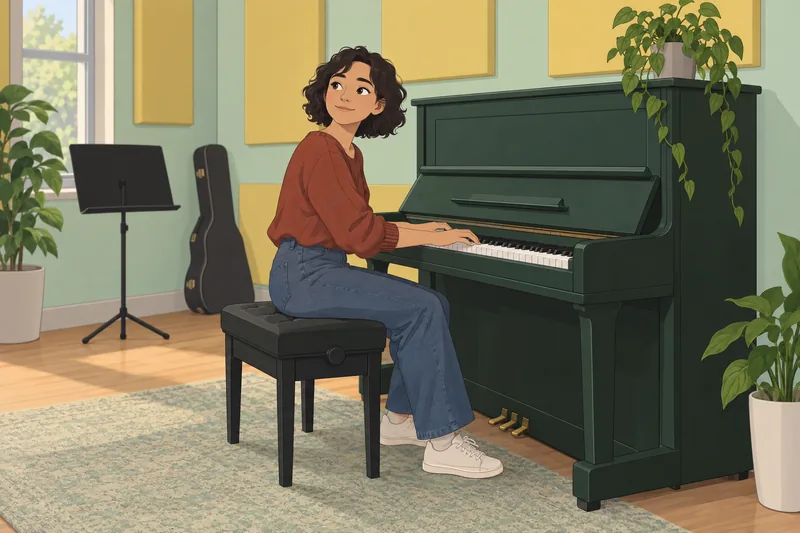 What Song Describes a quiet piano choice.
