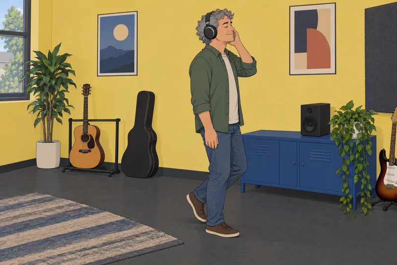 What Song Should: music lifts a standing listener.