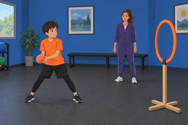 What Sport Is: child aims a foam ball.