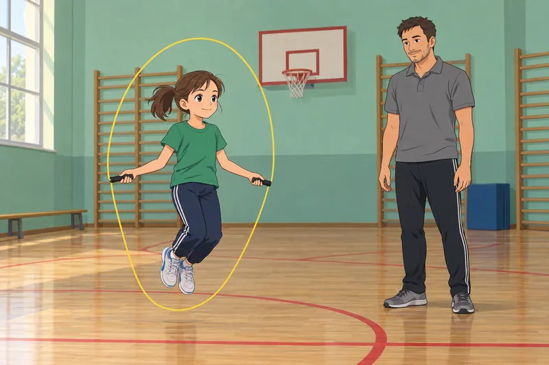 What Sport Is: child practices a jump rope.