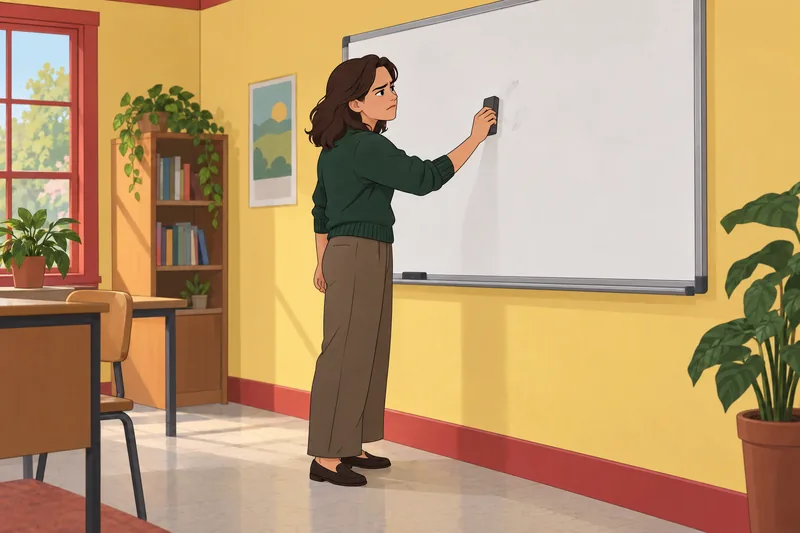What the F shows a learner erasing error.