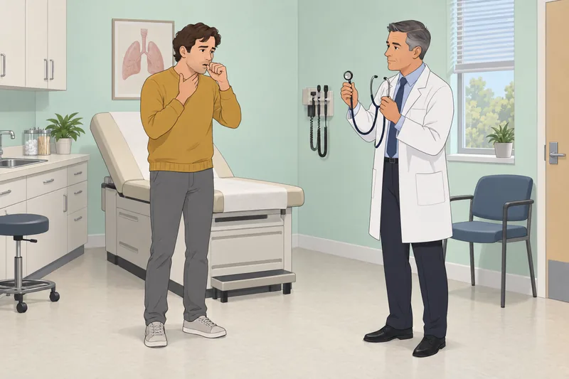 What Type of Cough: dry irritation appears.