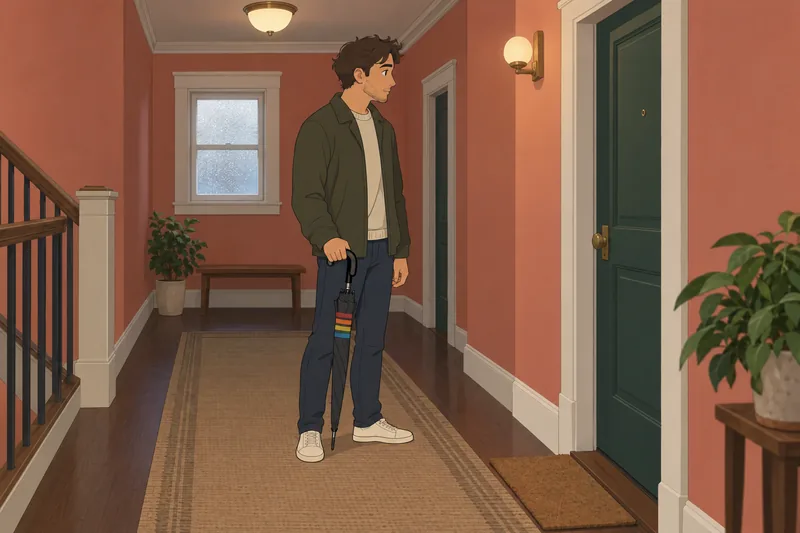 What Umbrella Academy instincts surface in the hallway.