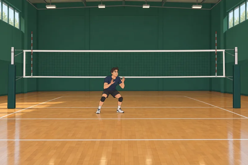 What Volleyball Position practices a block.