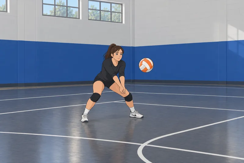 What Volleyball Position receives a serve.