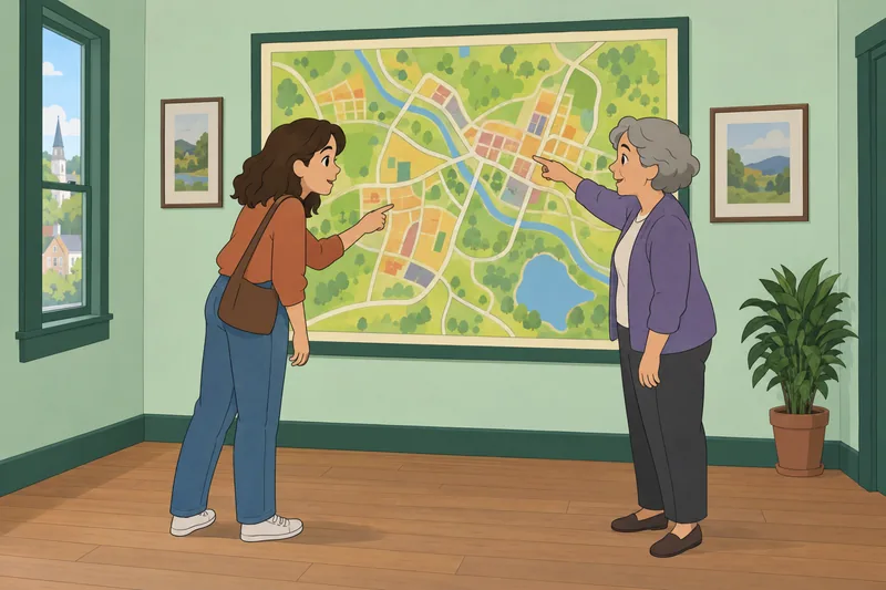 Where Should I compare a town map?
