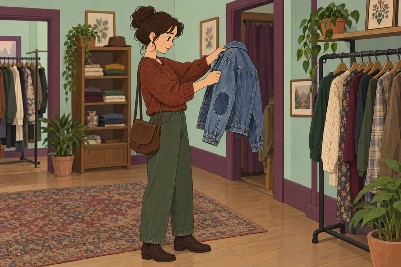cuestionario ¿Dónde debería? Comprar ropa vintage.