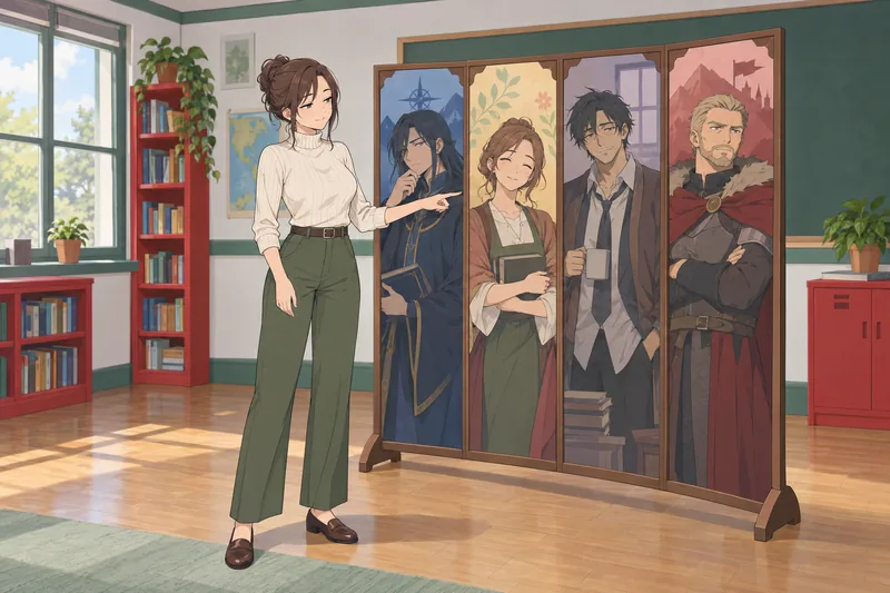 Which Anime Dilf: fan compares four mentor portraits.